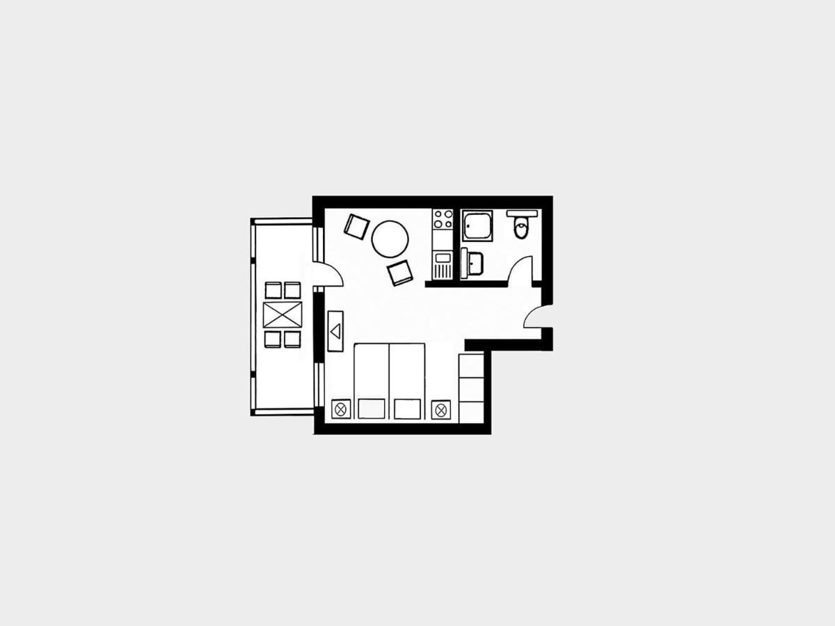 Strandvillen Binz - 1-Raum-Ferienwohnung Mit Balkon Sv-554 Exterior foto